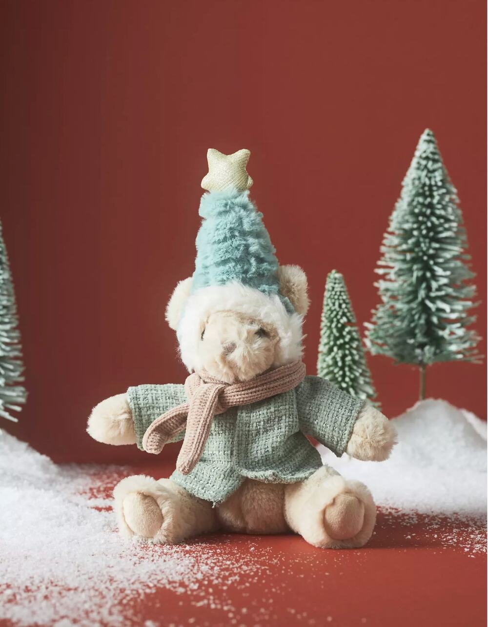 NWT RETIRED RARE Mon Ami Christmas Anthropologie Teddy Bear Plush Toy